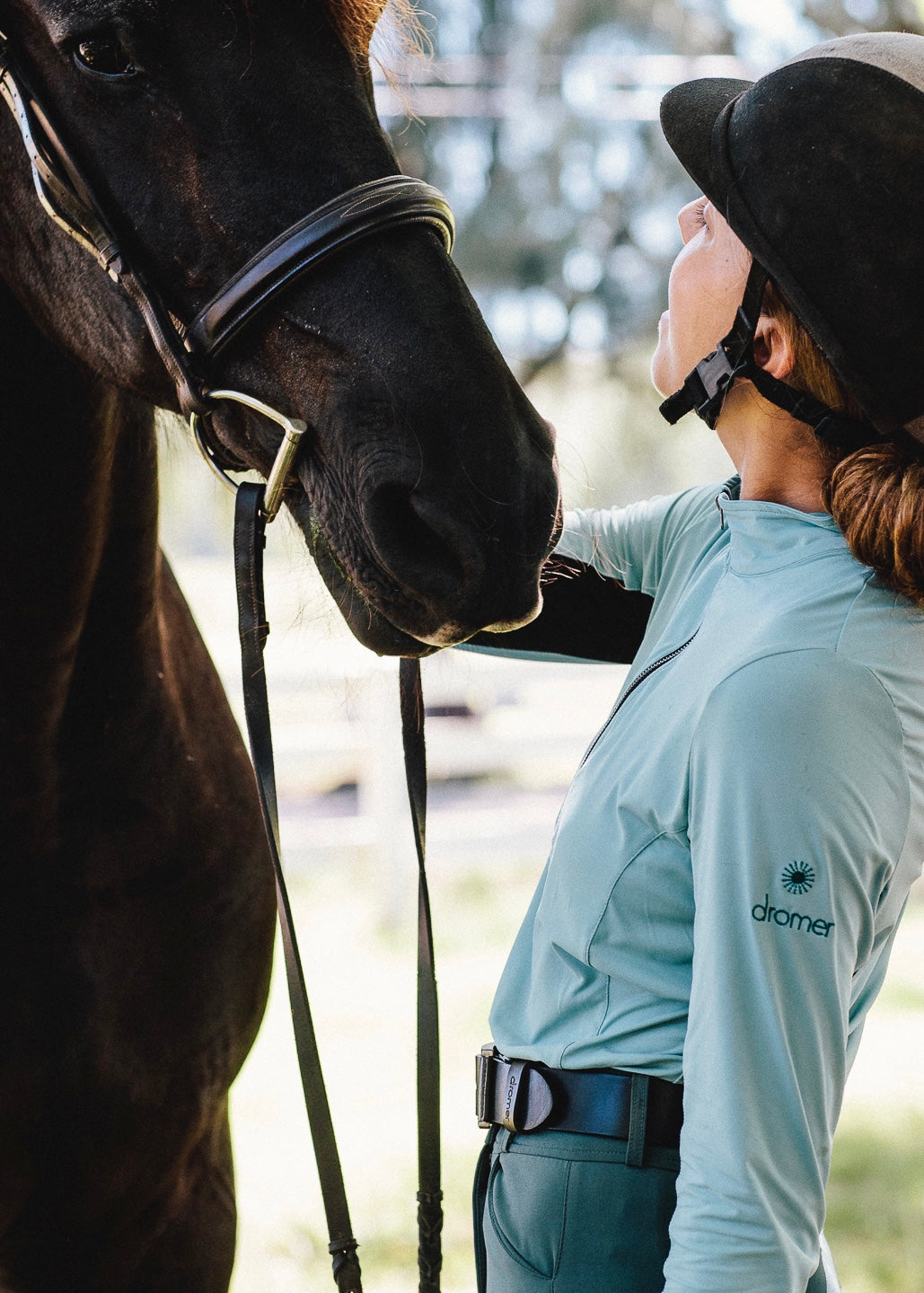 Equestrian sun shirt soft fabric and tailored for women
